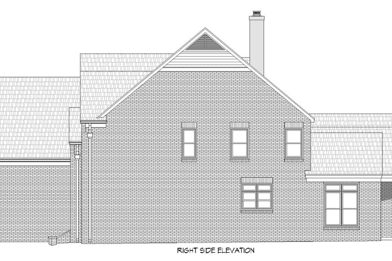 Architectural House Design - Exterior - Other Elevation 2 for Southern House Plan #932-843 - 5 bed, 4.5 bath