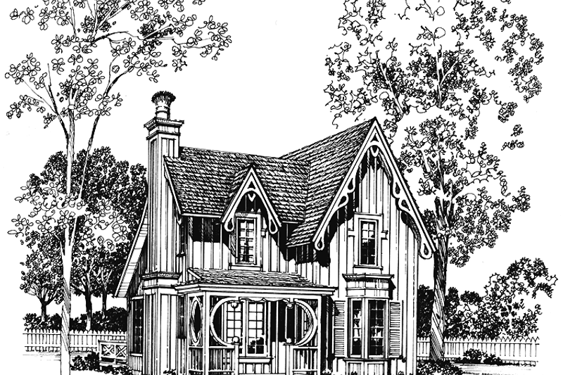 House Blueprint - Craftsman Exterior - Front Elevation Plan #1016-3