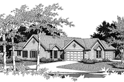 Ranch Style House Plan - 2 Beds 2.5 Baths 2734 Sq/Ft Plan #48-752 