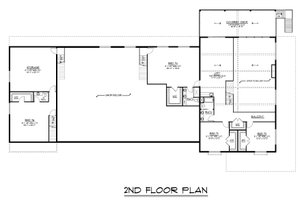 Floor Plan - Upper Floor for Barndominium House Plan #1064-384 - 6 bed, 6.5 bath