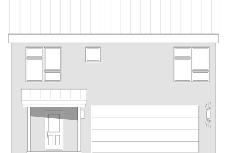 House Plan Design - Exterior - Rear Elevation 1 for Contemporary House Plan #932-473 - 1 bed, 2 bath