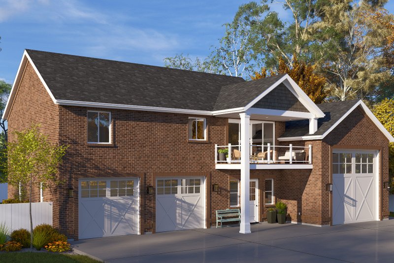 Dream House Plan - Exterior - Front Elevation 3 for Barndominium House Plan #1060-285 - 2 bed, 2.5 bath