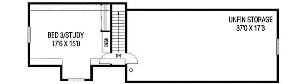 Home Plan - Traditional Floor Plan - Upper Floor Plan #60-337