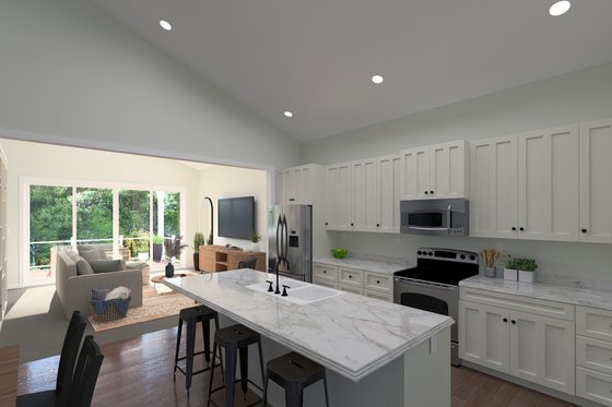 Interior - Other 1 for Barndominium House Plan #1060-395 - 2 bed, 1.5 bath