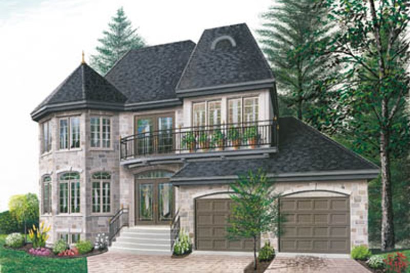 Home Plan - European Exterior - Front Elevation Plan #23-285