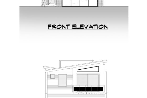 Exterior - Other Elevation 6 for Contemporary House Plan #1066-149 - 3 bed, 3 bath