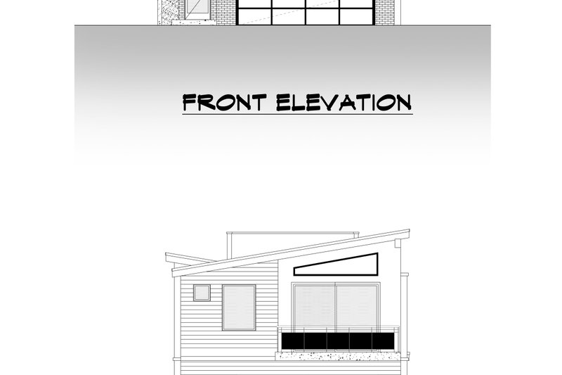 House Design - Exterior - Other Elevation 6 for Contemporary House Plan #1066-149 - 3 bed, 3 bath