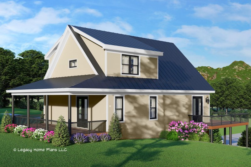 House Plan Design - Exterior - Rear Elevation for Country House Plan #932-693 - 3 bed, 3.5 bath