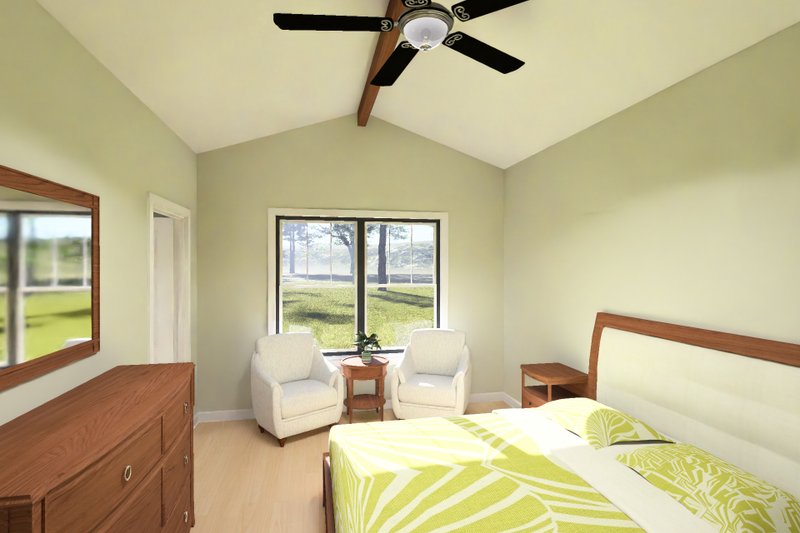 Home Plan - Interior - Master Bedroom for Modern House Plan #513-2486 - 4 bed, 4 bath