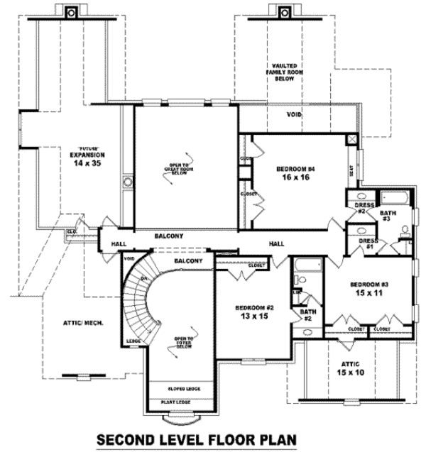 European Style House Plan - 4 Beds 4 Baths 4997 Sq/Ft Plan #81-1349 ...