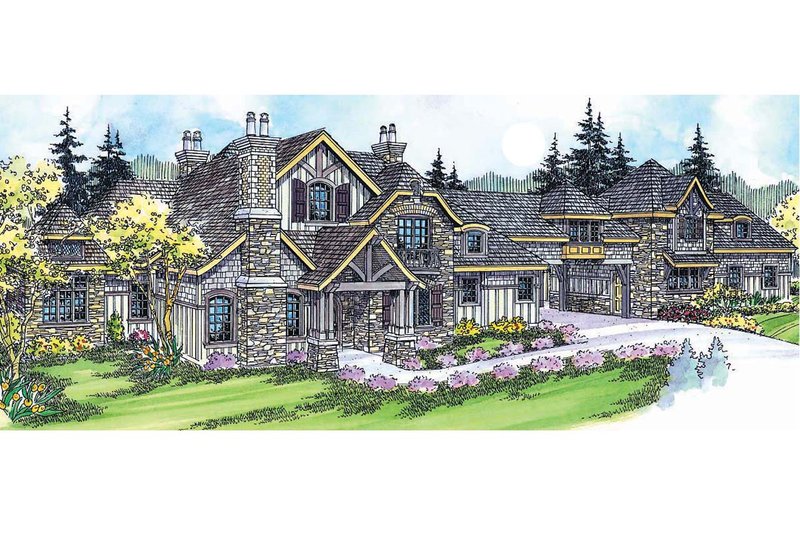 House Blueprint - Craftsman Exterior - Front Elevation Plan #124-703