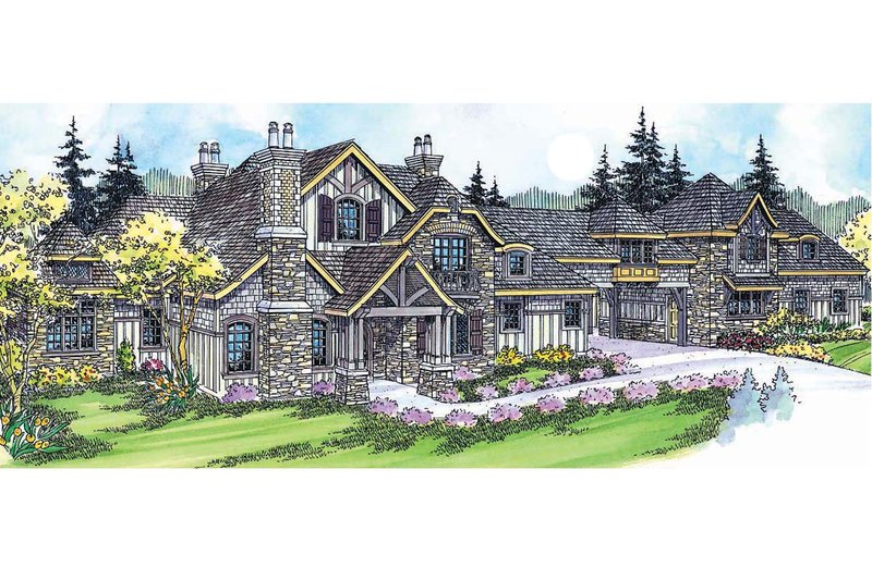 Craftsman Style House Plan - 3 Beds 3 Baths 5808 Sq/Ft Plan #124-703