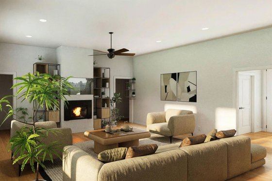 Interior - Family Room 3 for Farmhouse House Plan #1112-19 - 4 bed, 3.5 bath