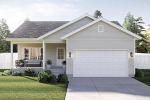 Dream House Plan - Traditional Exterior - Front Elevation Plan #455-734