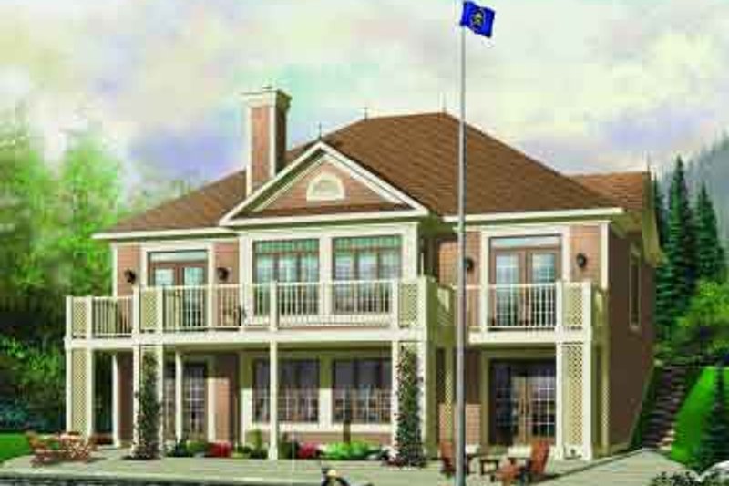Dream House Plan - Traditional Exterior - Front Elevation Plan #23-580