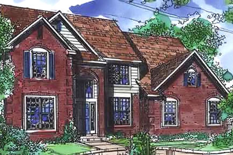 Home Plan - European Exterior - Front Elevation Plan #320-453