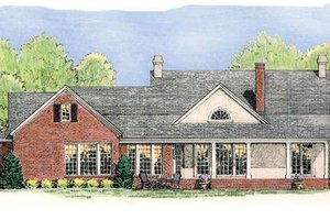 Rear View - 2300 square foot Country home