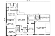 Adobe / Southwestern Style House Plan - 3 Beds 2 Baths 2099 Sq/Ft Plan #1-1429 