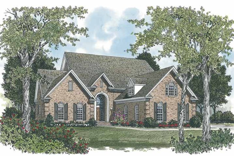 House Blueprint - Traditional Exterior - Front Elevation Plan #453-545