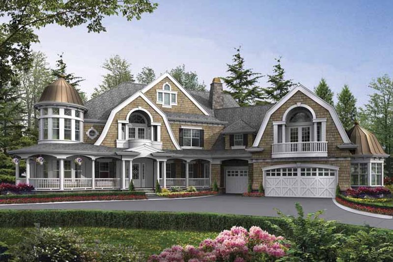 Dream House Plan - Exterior - Front Elevation 3 for Craftsman House Plan #132-523 - 4 bed, 5 bath