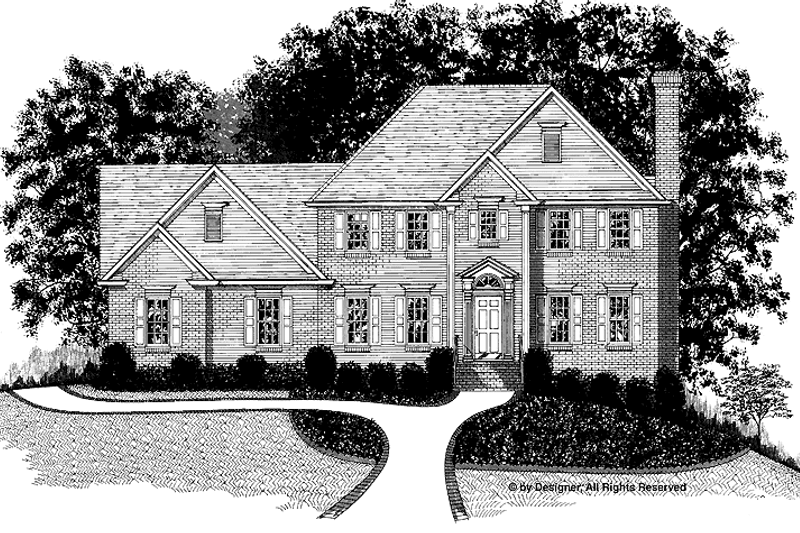 Architectural House Design - Traditional Exterior - Front Elevation Plan #56-648
