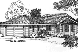 Dream House Plan - Ranch Exterior - Front Elevation Plan #997-27