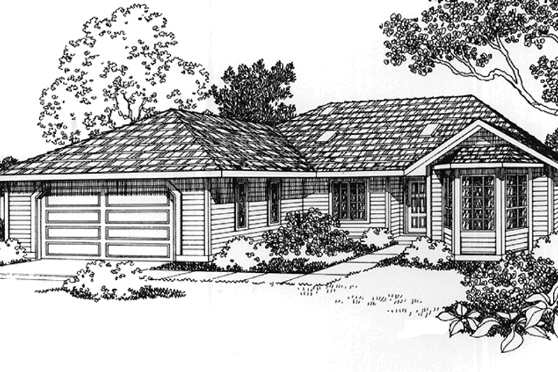 Dream House Plan - Ranch Exterior - Front Elevation Plan #997-27