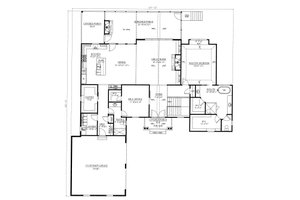 Floor Plan - Main Floor for Country House Plan #437-120 - 4 bed, 4 bath