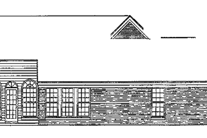 Home Plan - Exterior - Rear Elevation for Ranch House Plan #952-49 - 3 bed, 2.5 bath