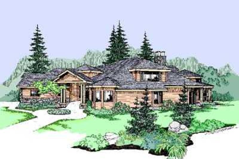 Dream House Plan - Exterior - Front Elevation Plan #60-482