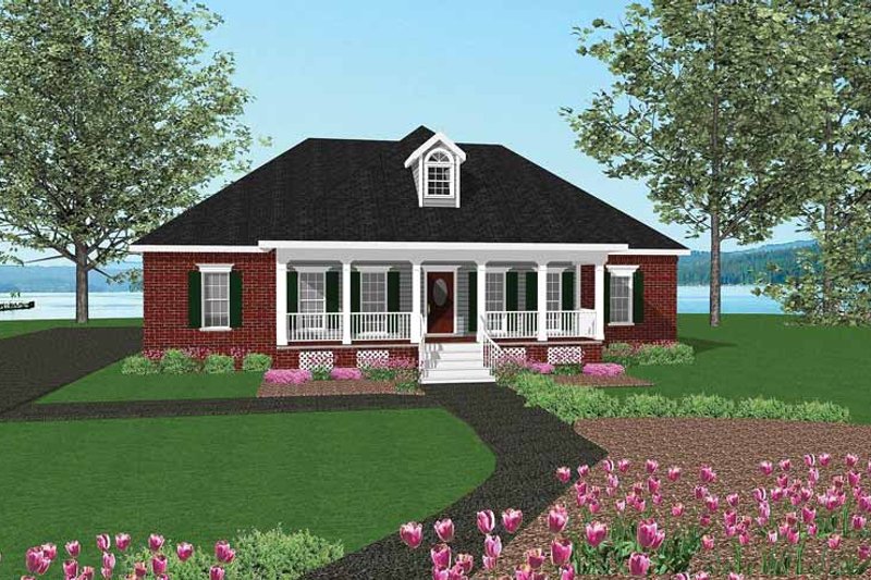 House Plan Design - Country Exterior - Front Elevation Plan #44-200