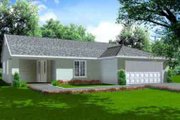 Mediterranean Style House Plan - 3 Beds 2 Baths 1929 Sq/Ft Plan #1-1378 