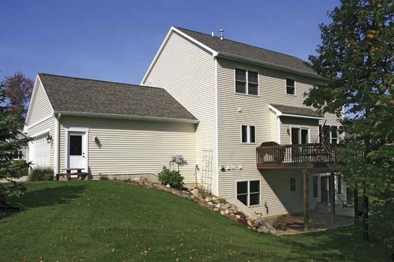 Exterior - Rear Elevation for Country House Plan #928-163 - 3 bed, 2.5 bath