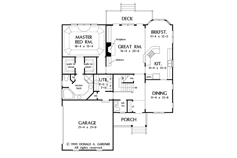 Home Plan - Floor Plan - Main Floor for Traditional House Plan #929-561 - 3 bed, 2.5 bath