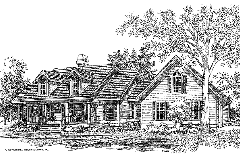 Home Plan - Country Exterior - Front Elevation Plan #929-358