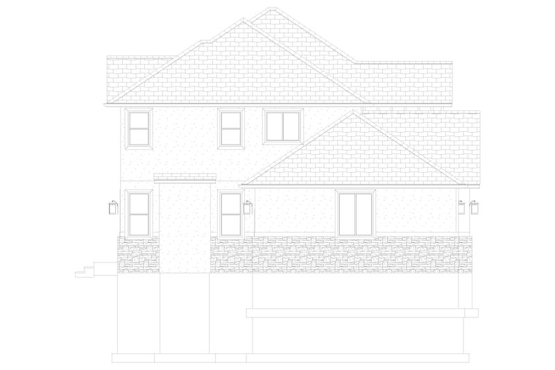 House Design - Exterior - Other Elevation for Farmhouse House Plan #1060-262 - 4 bed, 2.5 bath