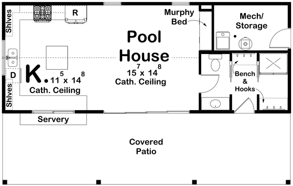 Dream House Plan - Modern Floor Plan - Main Floor Plan #455-650