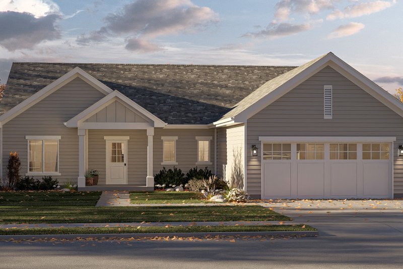 Architectural House Design - Traditional Exterior - Front Elevation Plan #455-323