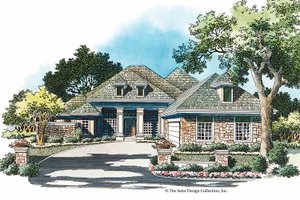 Country Exterior - Front Elevation Plan #930-341