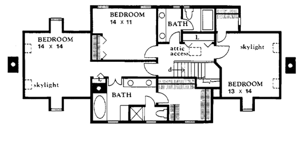 Dream House Plan - Country Floor Plan - Upper Floor Plan #1016-49