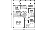 Contemporary Style House Plan - 3 Beds 2.5 Baths 2163 Sq/Ft Plan #47-913 
