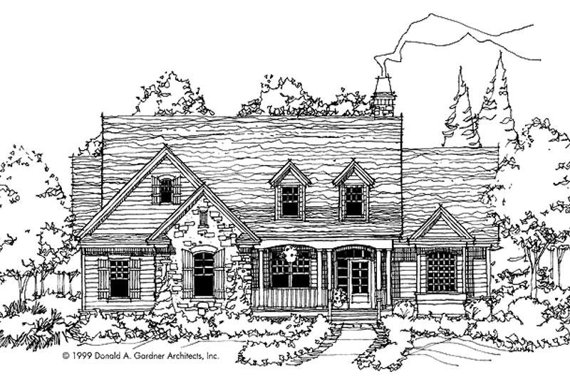 Architectural House Design - Craftsman Exterior - Front Elevation Plan #929-500