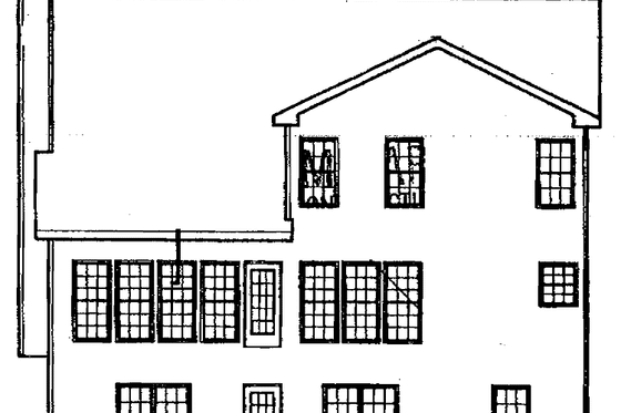 Exterior - Rear Elevation for Colonial House Plan #927-239 - 4 bed, 2.5 bath