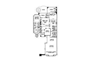 Floor Plan - Main Floor for European House Plan #929-863 - 4 bed, 3.5 bath