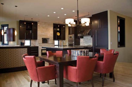 Interior - Dining Room for Contemporary House Plan #928-67 - 4 bed, 4 bath