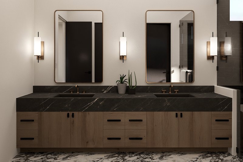 House Plan Design - Interior - Master Bathroom 1 for Modern House Plan #455-705 - 3 bed, 2.5 bath