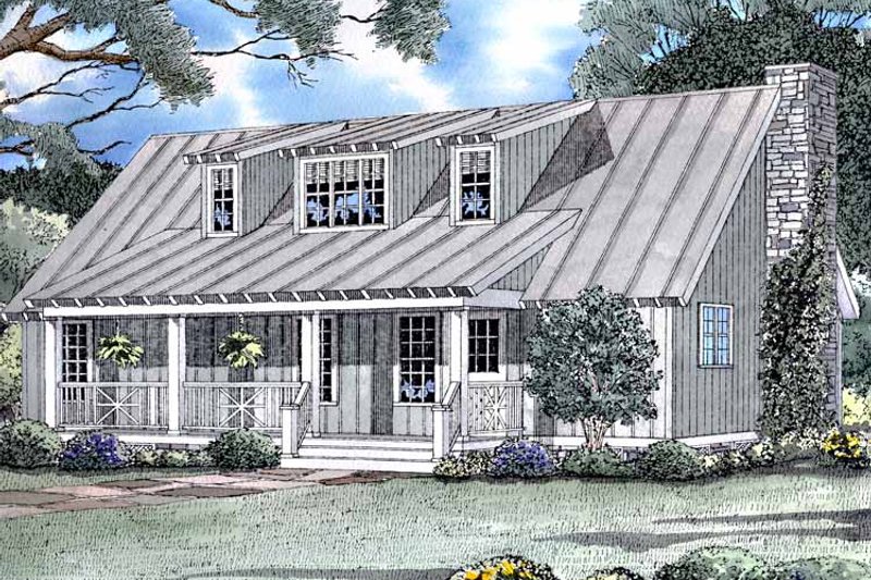 House Blueprint - Exterior - Front Elevation 5 for Country House Plan #17-3177 - 4 bed, 4 bath