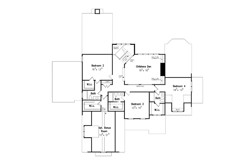 Home Plan - Floor Plan - Upper Floor for Traditional House Plan #927-346 - 4 bed, 4.5 bath