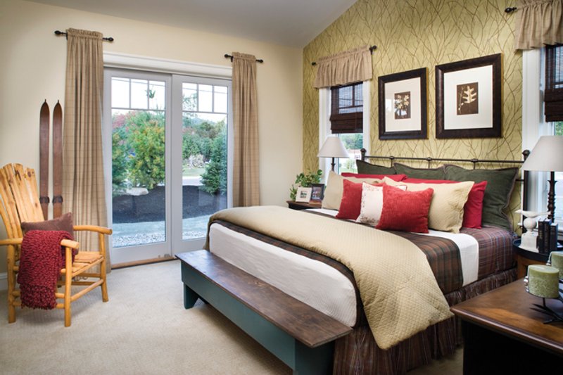 Architectural House Design - Interior - Master Bedroom for Ranch House Plan #942-21 - 3 bed, 2 bath