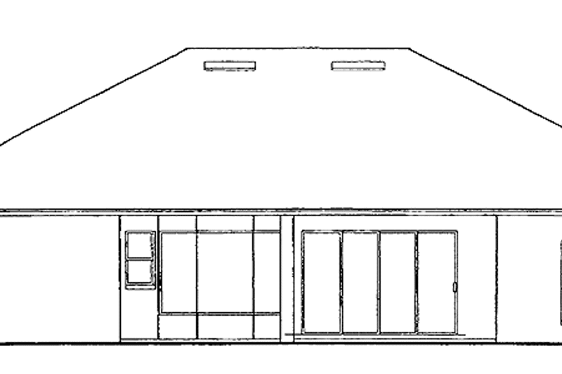 Home Plan - Exterior - Rear Elevation for Mediterranean House Plan #417-717 - 3 bed, 3 bath